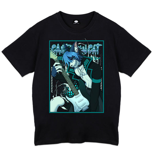 Cast_Iron_Cat "Rock & Roll Catboy" T-Shirt
