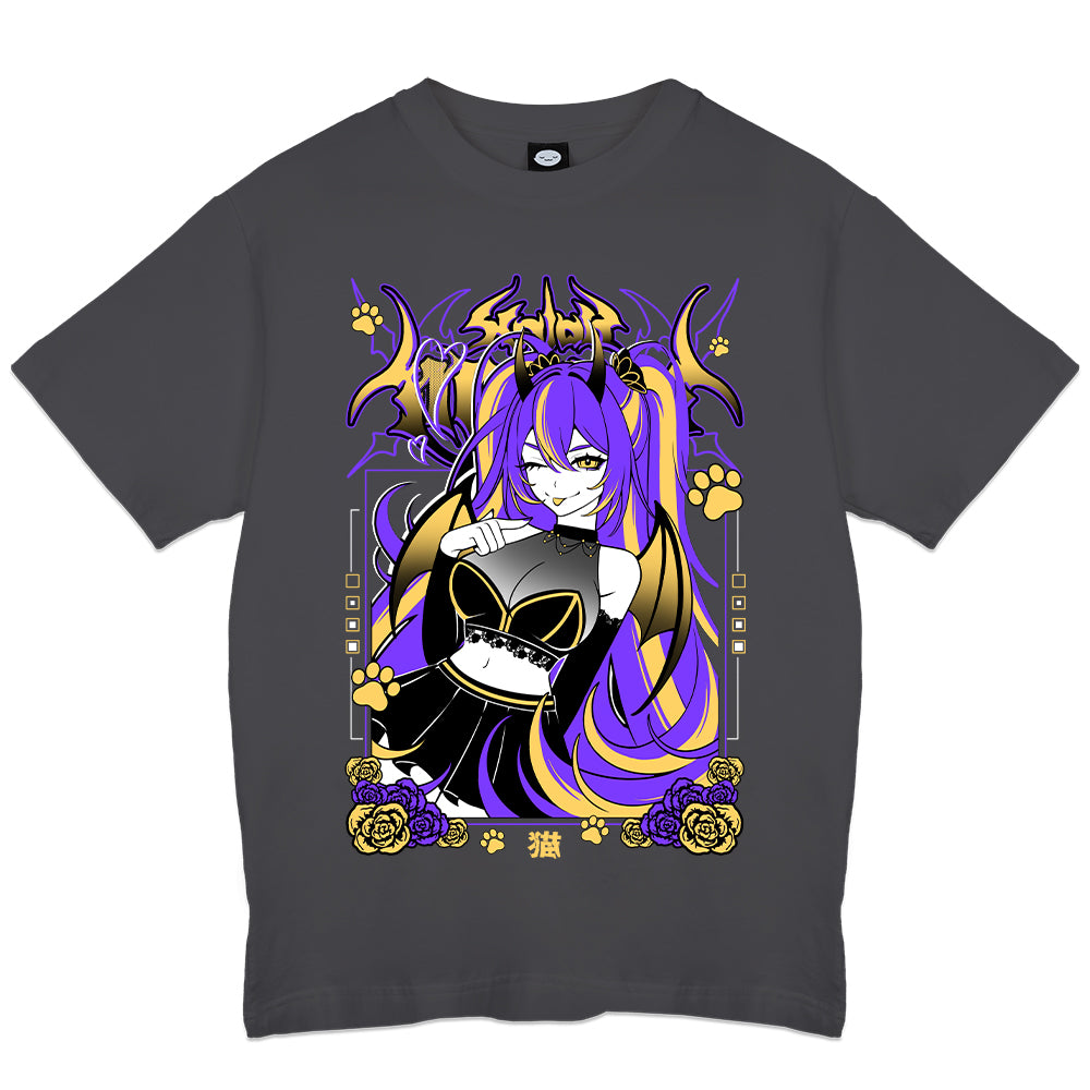 XaiahMinami "Psychedelic" T-Shirt - Charcoal