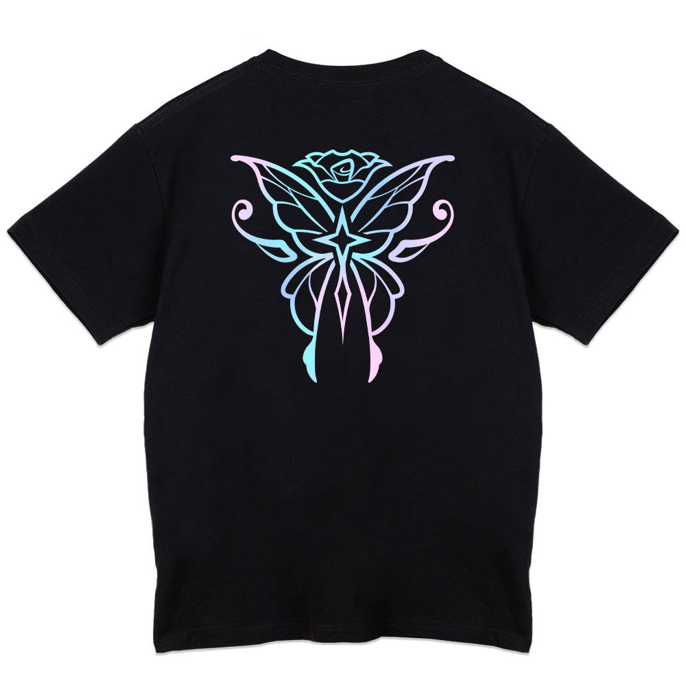 Iliana Gradient T-Shirt - Black