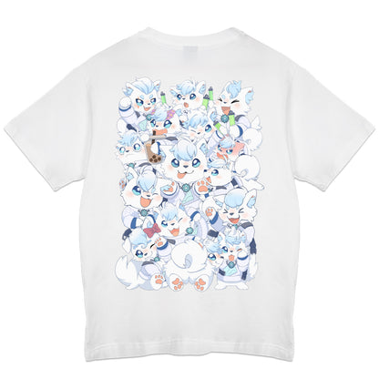 Koummand "A Bunch of Fluffs" White T-Shirt