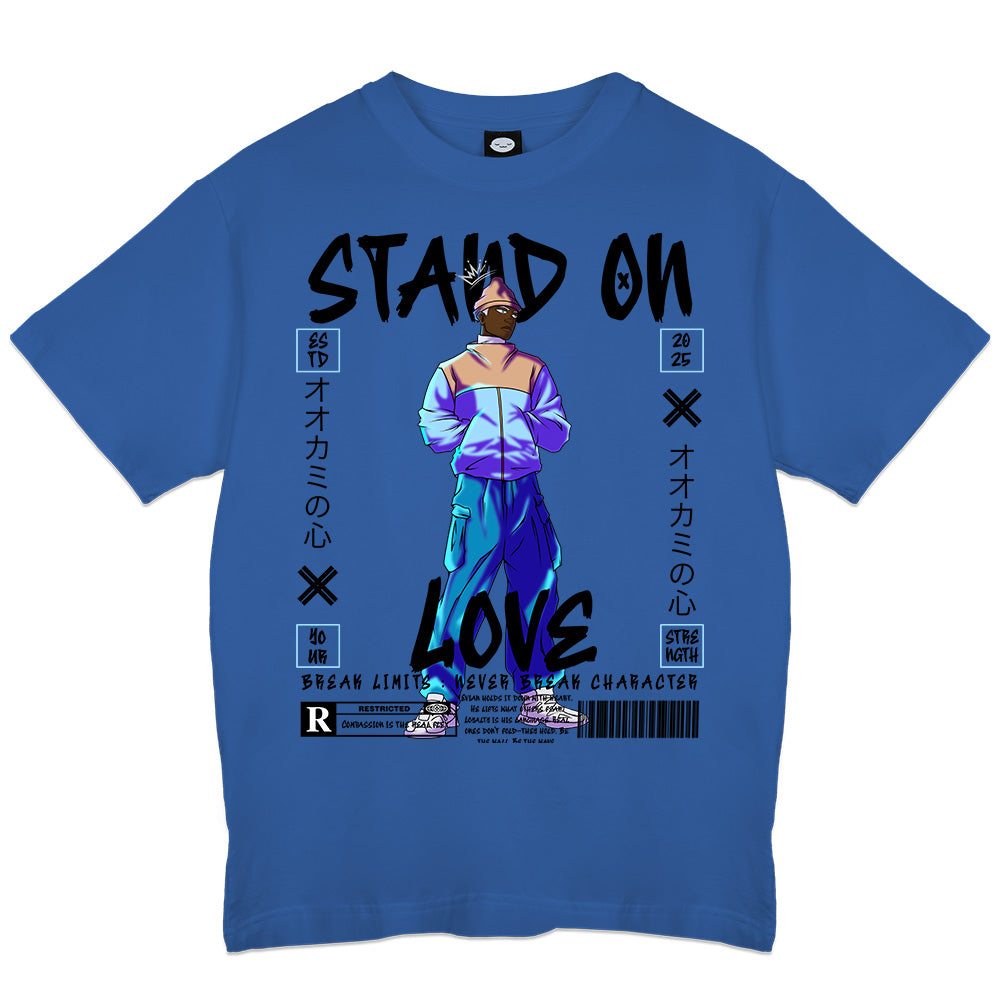 Stacks244 "Love" Blue Tshirt