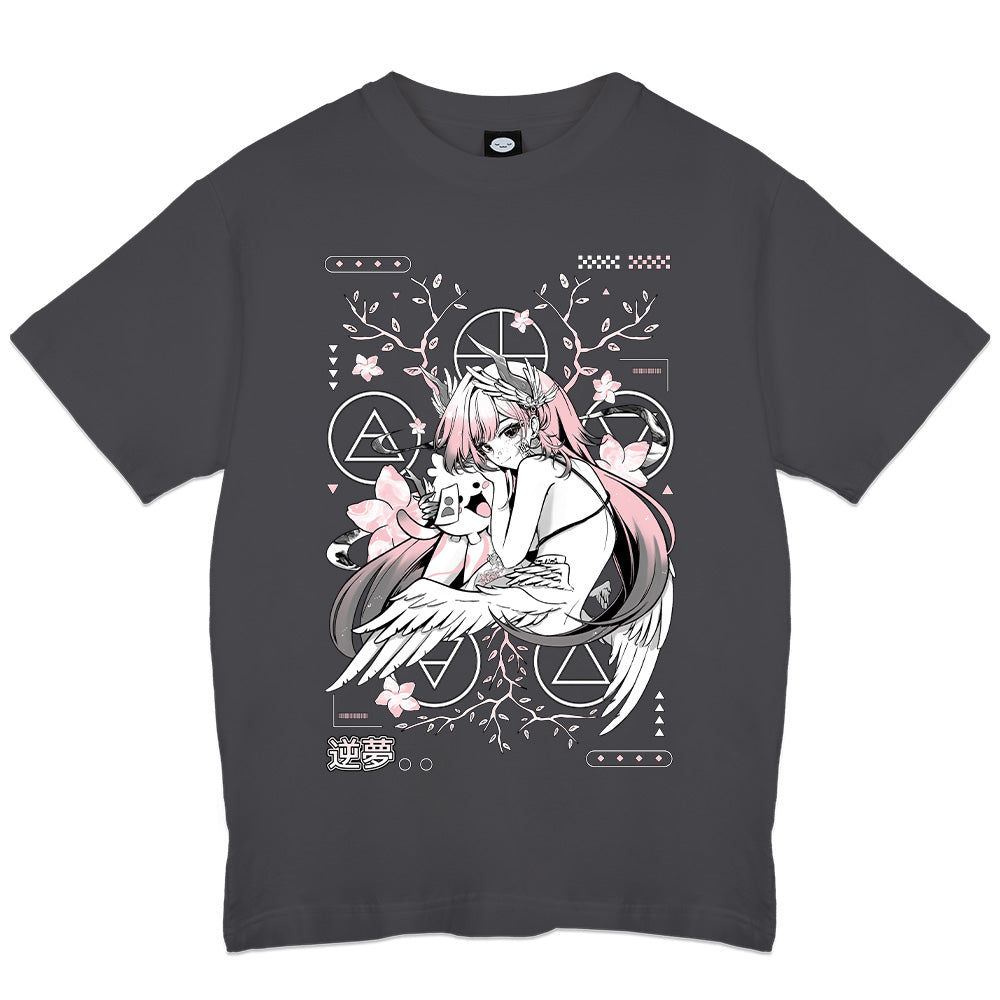 cheriyfu "Sakayume" Gray T-Shirt