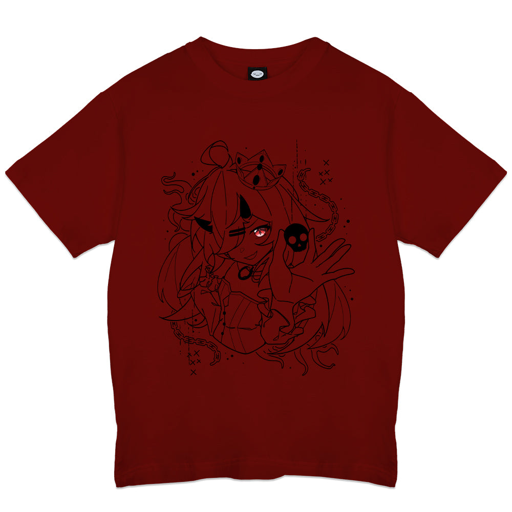 PixyWixy "Demon Core" T-Shirt - Dark Red