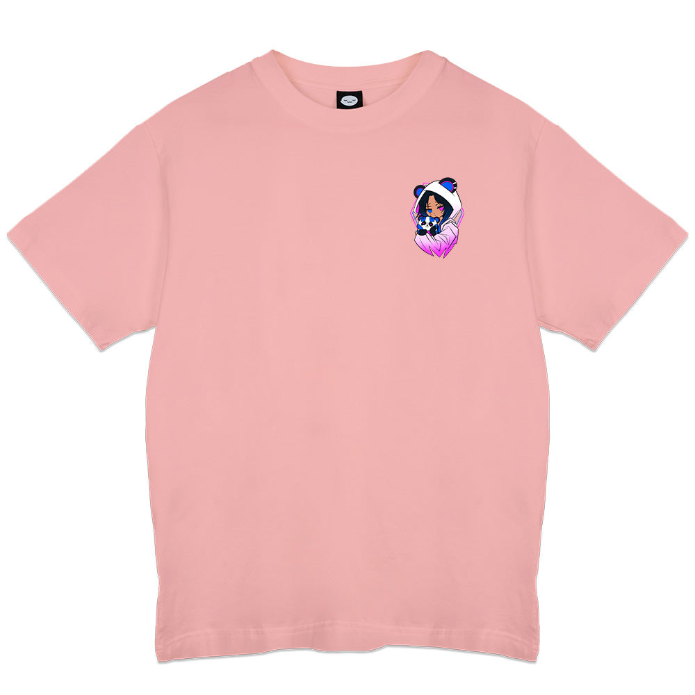 Saberita Cybernetic Panda T-Shirt Pink