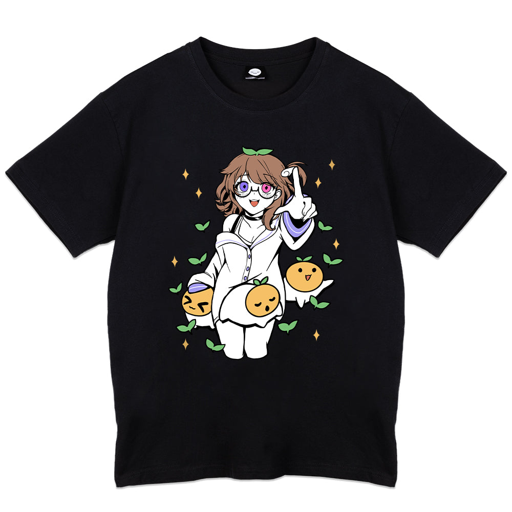 doremiiart "Eggsprout Stargaze" Black T-Shirt