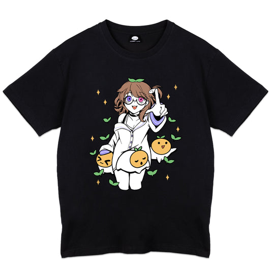 doremiiart "Eggsprout Stargaze" Black T-Shirt
