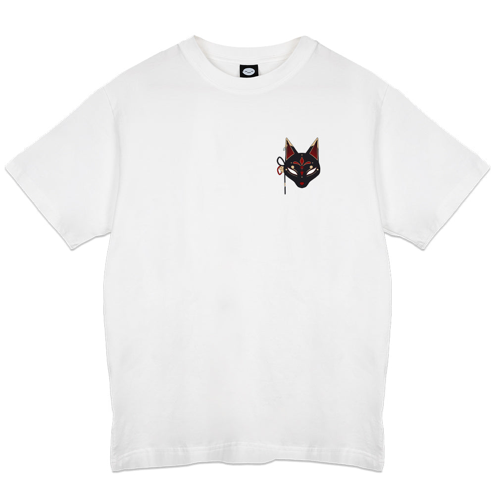 Ashie Masked T-Shirt - White