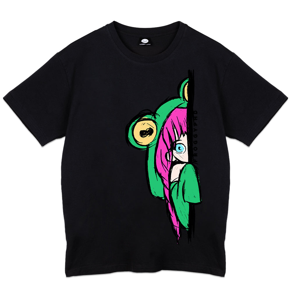 FroggyPhD "Hidden" Black T-Shirt