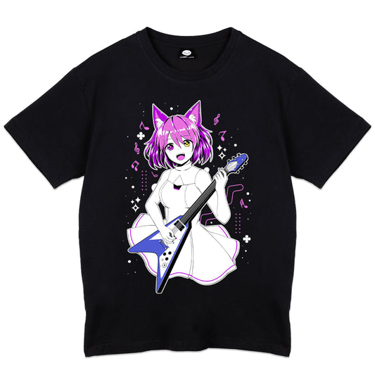 SakiMaster1 "Neko Rock!" T-Shirt