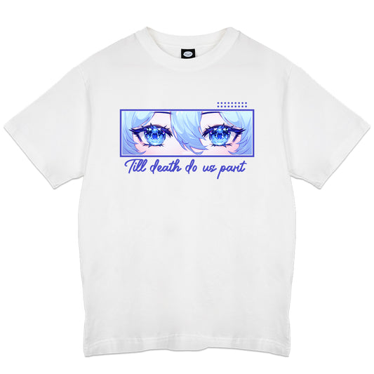 CharlotteVeil Bright Eyes White T-Shirt