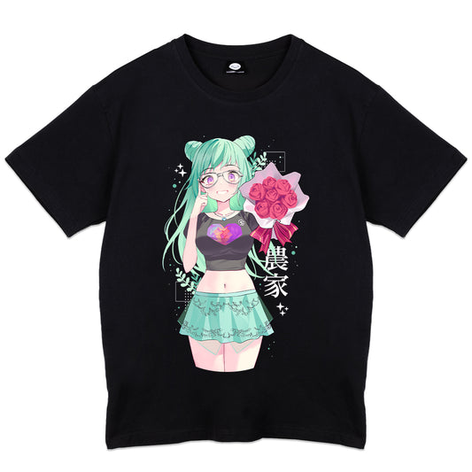 MintyMikkusu 'Farmer' Black Shirt