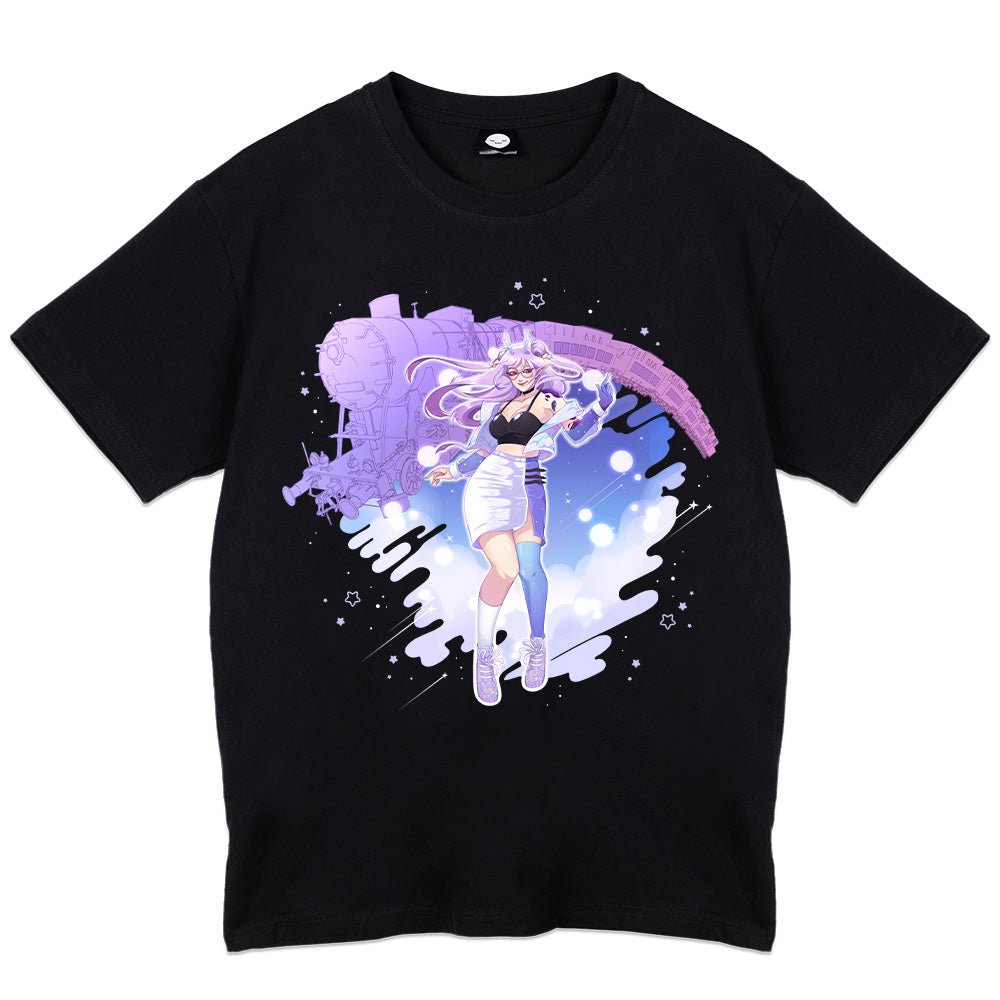 lawendowa_ "Cosmic  Deer" T-Shirt