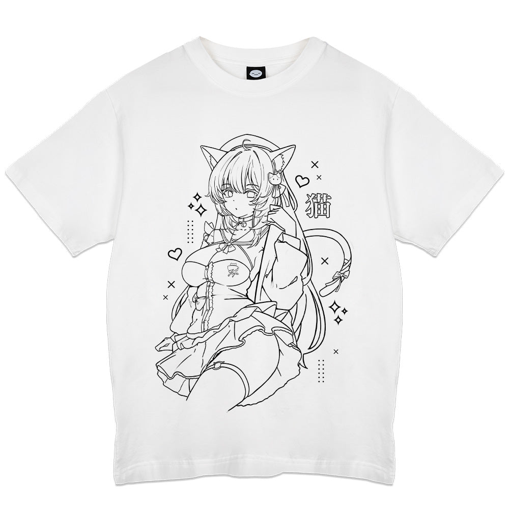 liljuju Cafe Cat T-Shirt