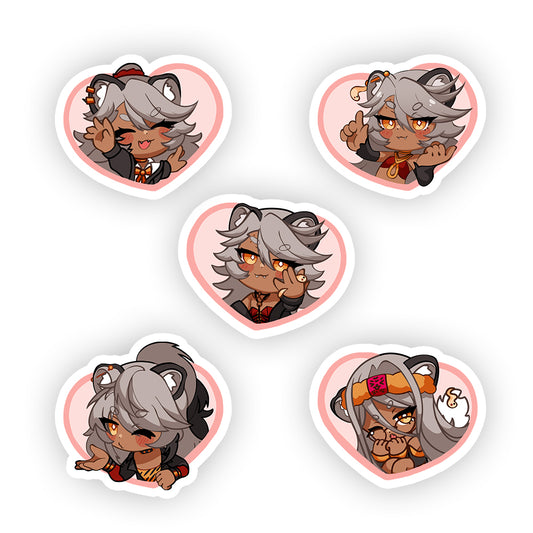TigressTora "Emotes" Stickers
