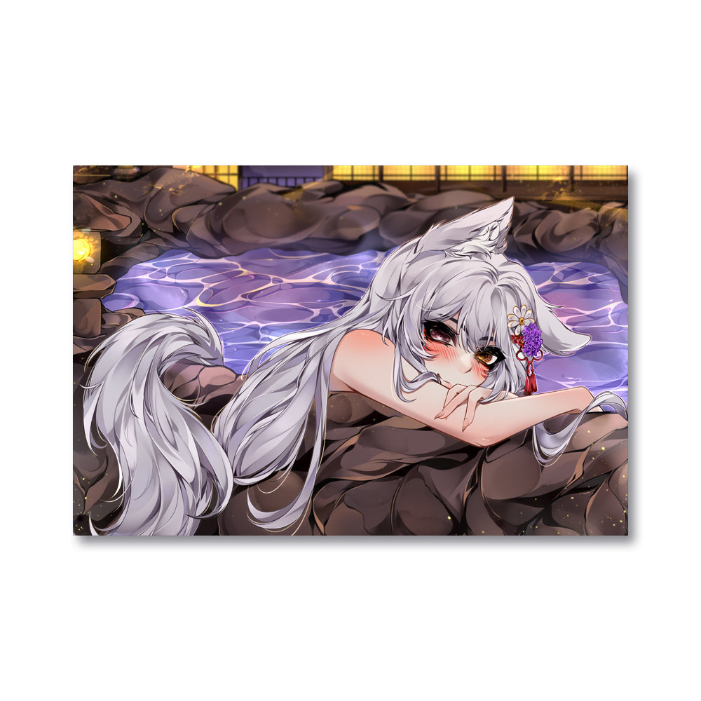 TsukiFoxGirl Hot Spings Poster