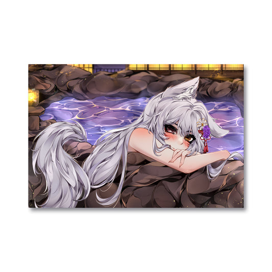 TsukiFoxGirl Hot Spings Poster