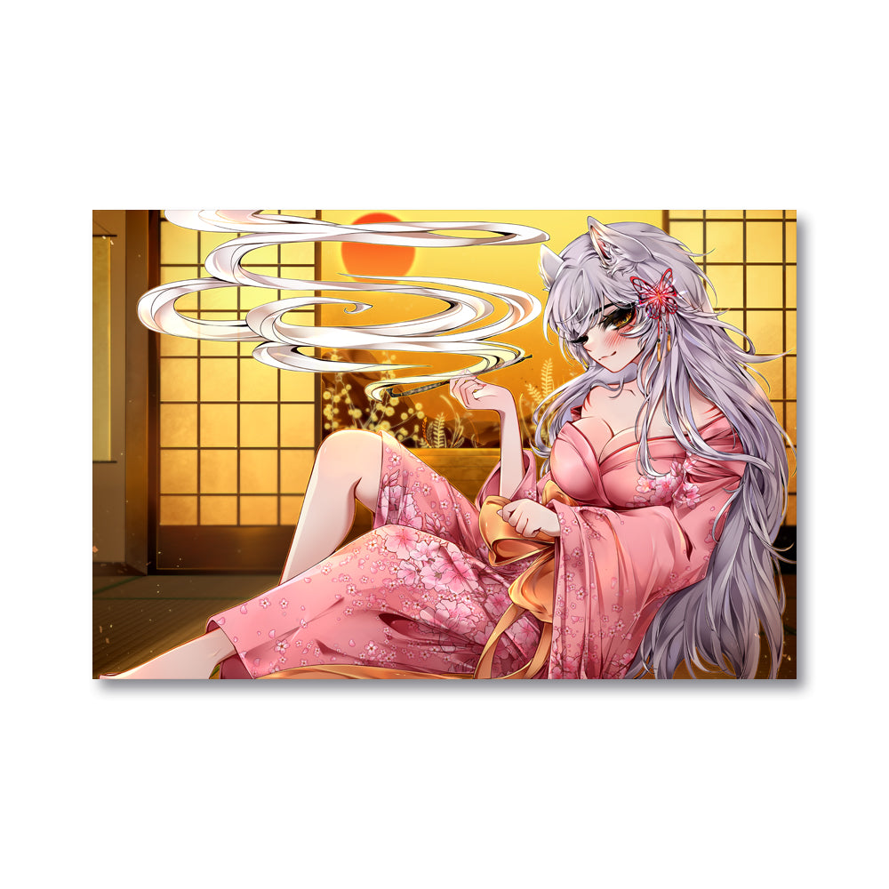 TsukiFoxGirl Lounging Poster