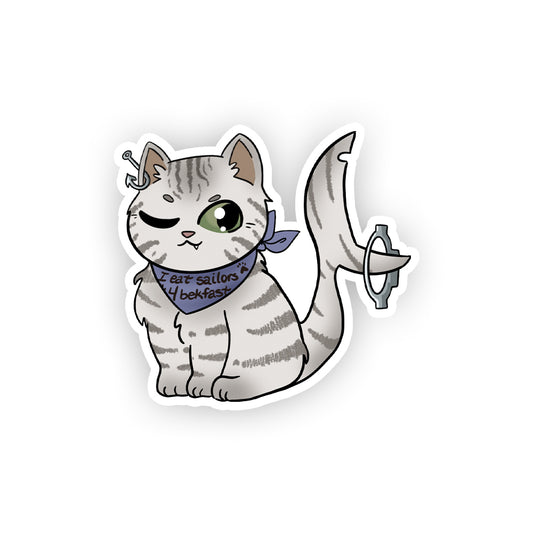 Undyne_Arashi Dr Biscuits Fluffy Baby Sticker