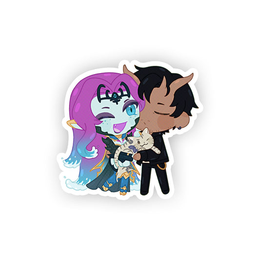 Undyne_Arashi Couple Cuddles Sticker