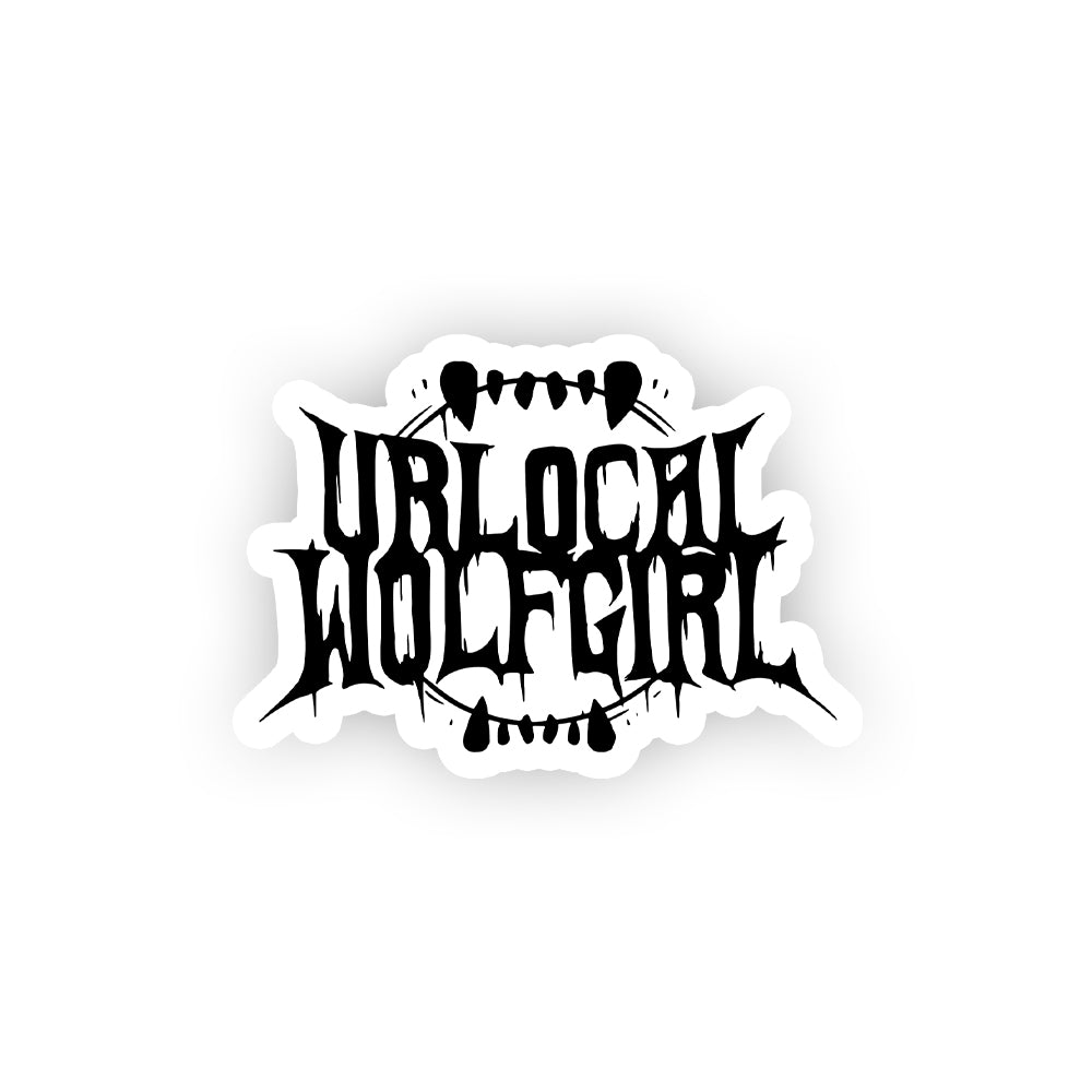 UrLocalWolfGirl Logo Sticker