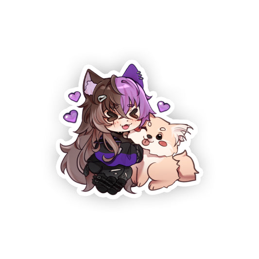 TheVioletNeko and Eevee Sticker