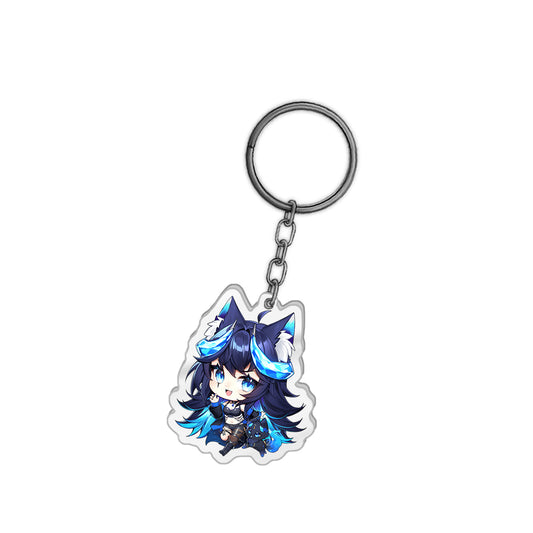 VitaniAsteria "Twilight Dragonwolf" Keychain