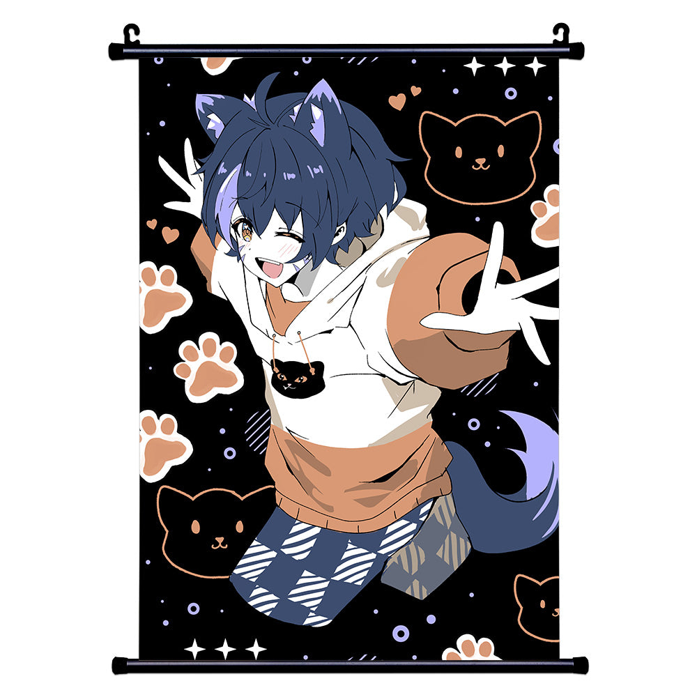 Analog Whiskers "Paws" Wall Scroll
