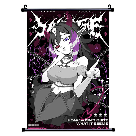 Viiollatte "Demonic Sass" Wall Scroll
