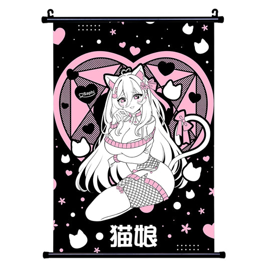 Saphira_Nya Nekohearts Wall Scroll
