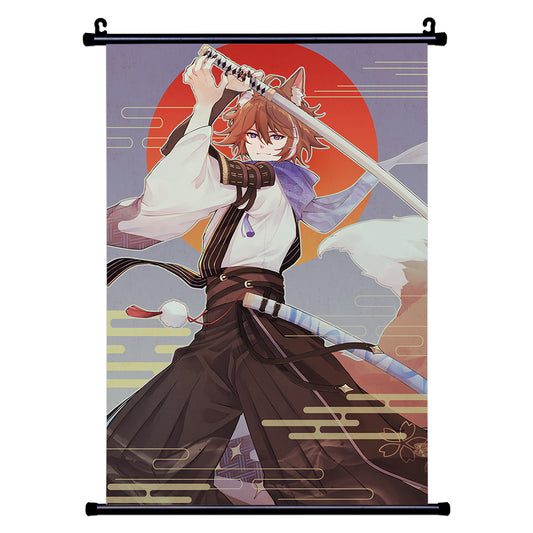 Kumotsune Art of the Sword Wall Scroll