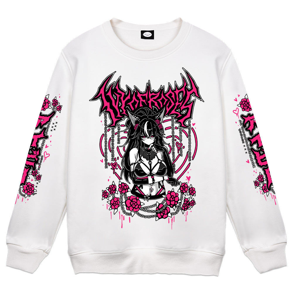 IvyOfRoses RoseRave Crewneck - White