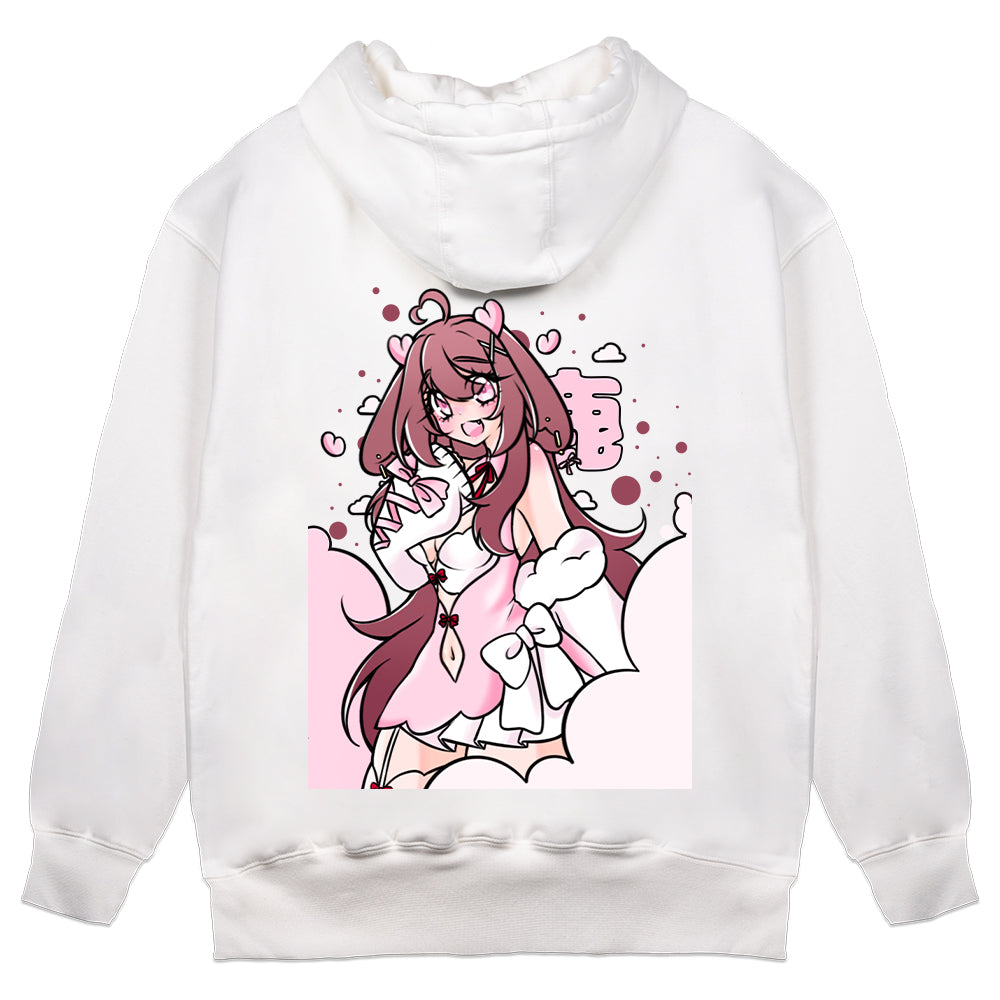 Tiraleafu Deer Skies Hoodie - White