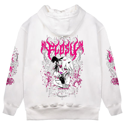 FlosV Hex-Metal Hoodie - White