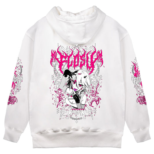 FlosV Hex-Metal Hoodie - White