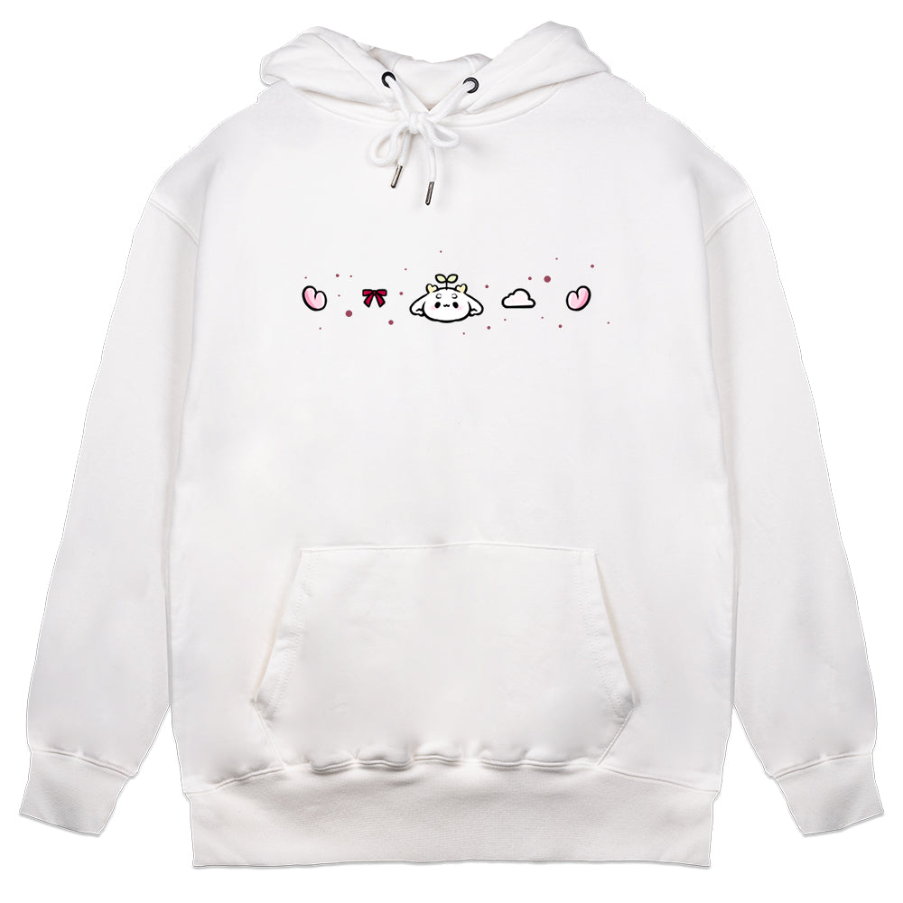 Tiraleafu Deer Skies Hoodie - White