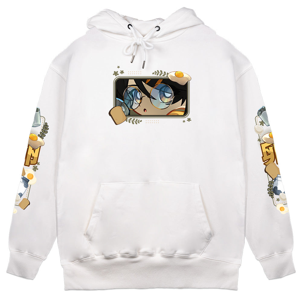 EggyTamagoki Breakfast Time White Hoodie