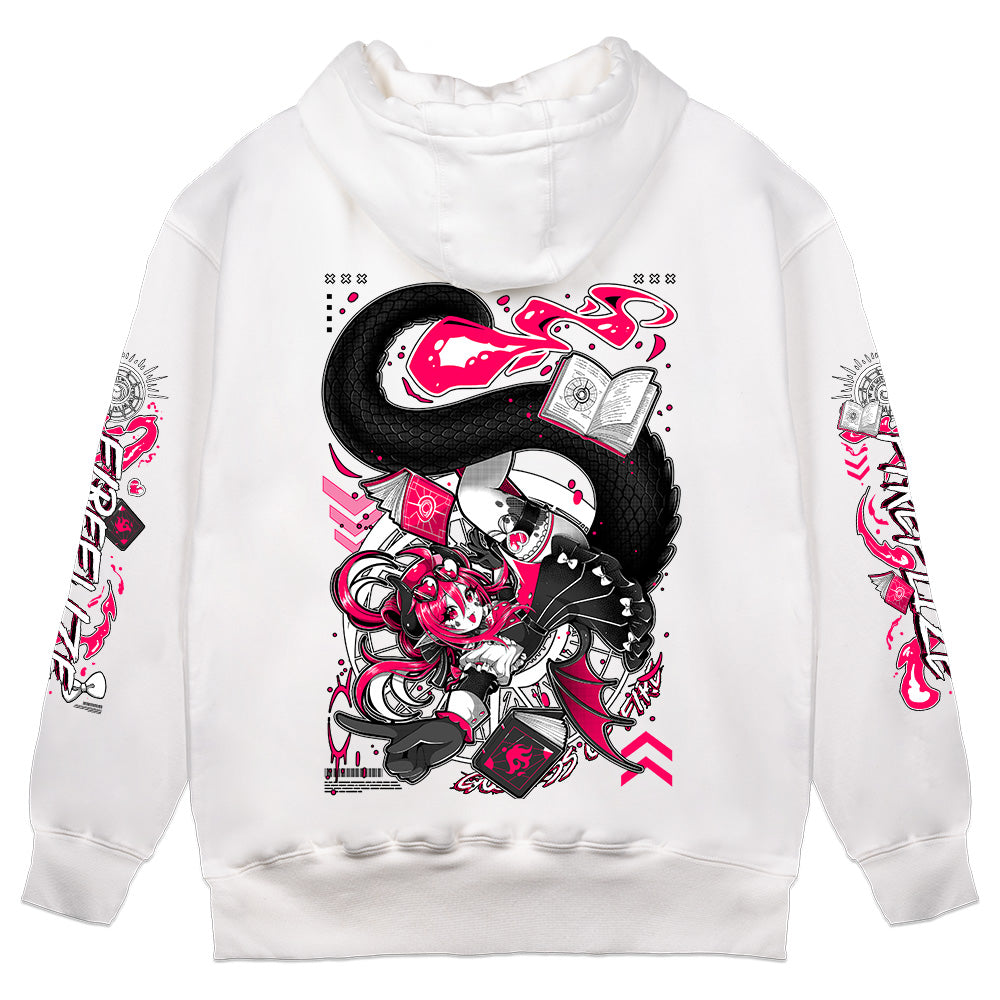 Fireflize "Pink Blaze" White Hoodie