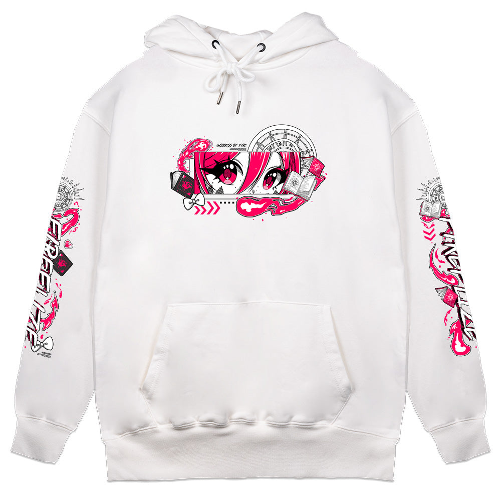 Fireflize "Pink Blaze" White Hoodie