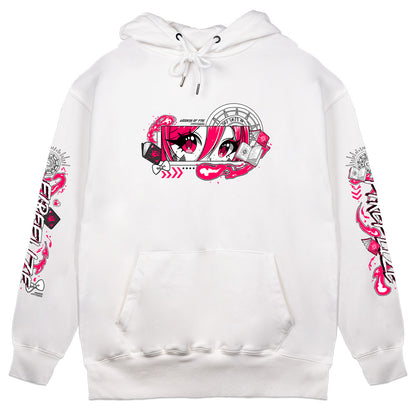Fireflize "Pink Blaze" White Hoodie