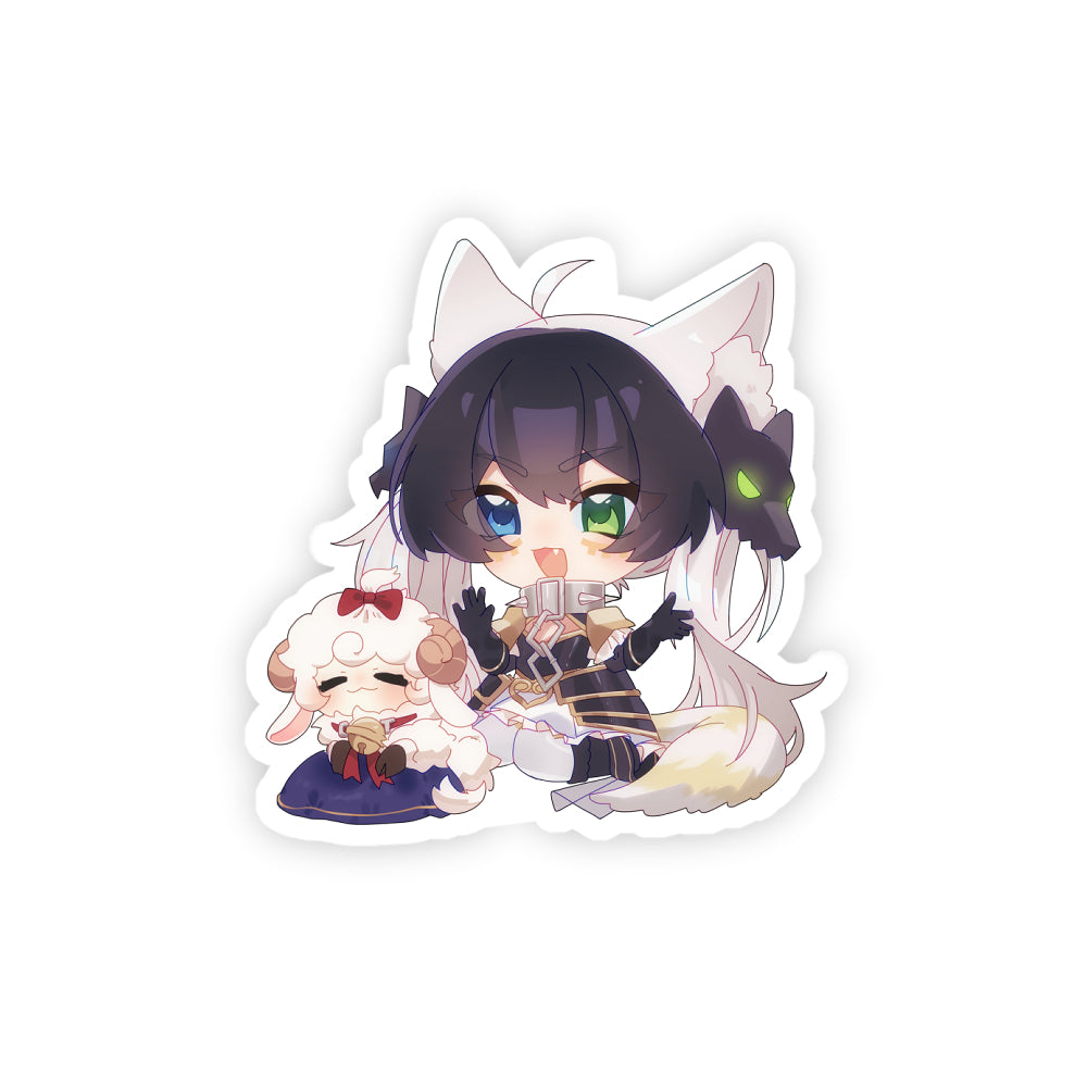 Winterwolve "Small Winty & Sheep" Sticker