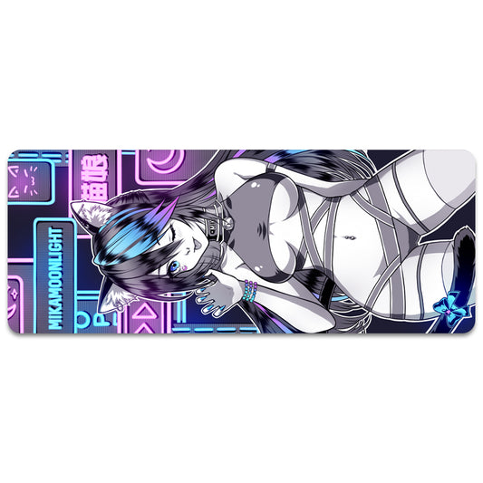 MikaMoonlight Neon Vibes XL Mousepad