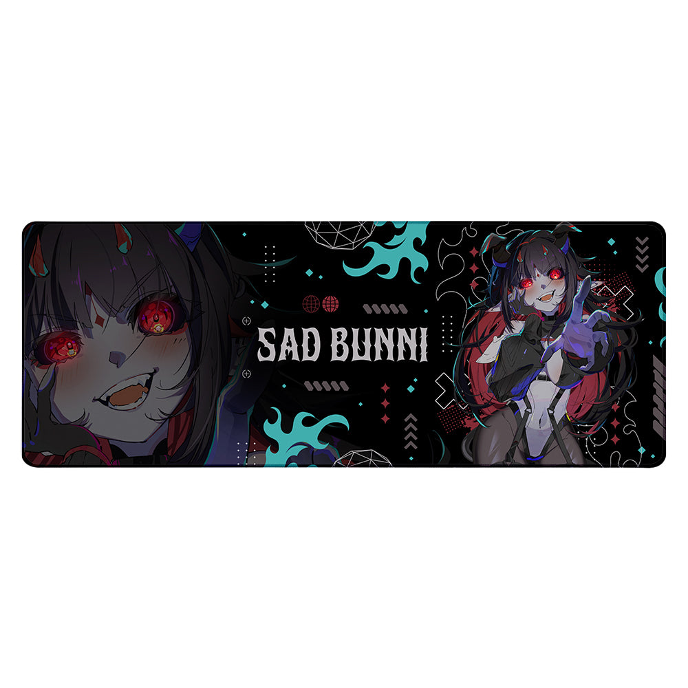 Sad Bunni "Demone Lord" XL Mousepad