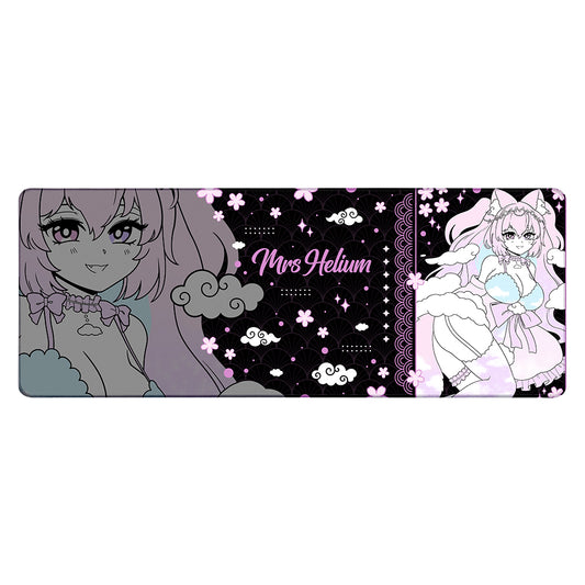 MrsHelium Black XL Mousepad