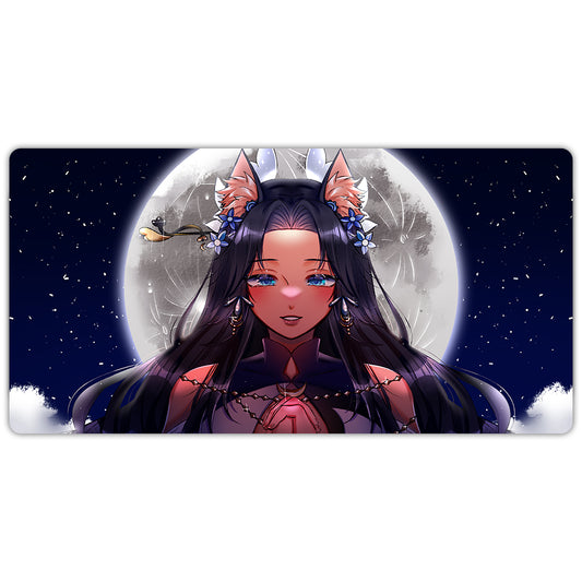 KasumiOkamiVT Wolf Moon XXL Mousepad