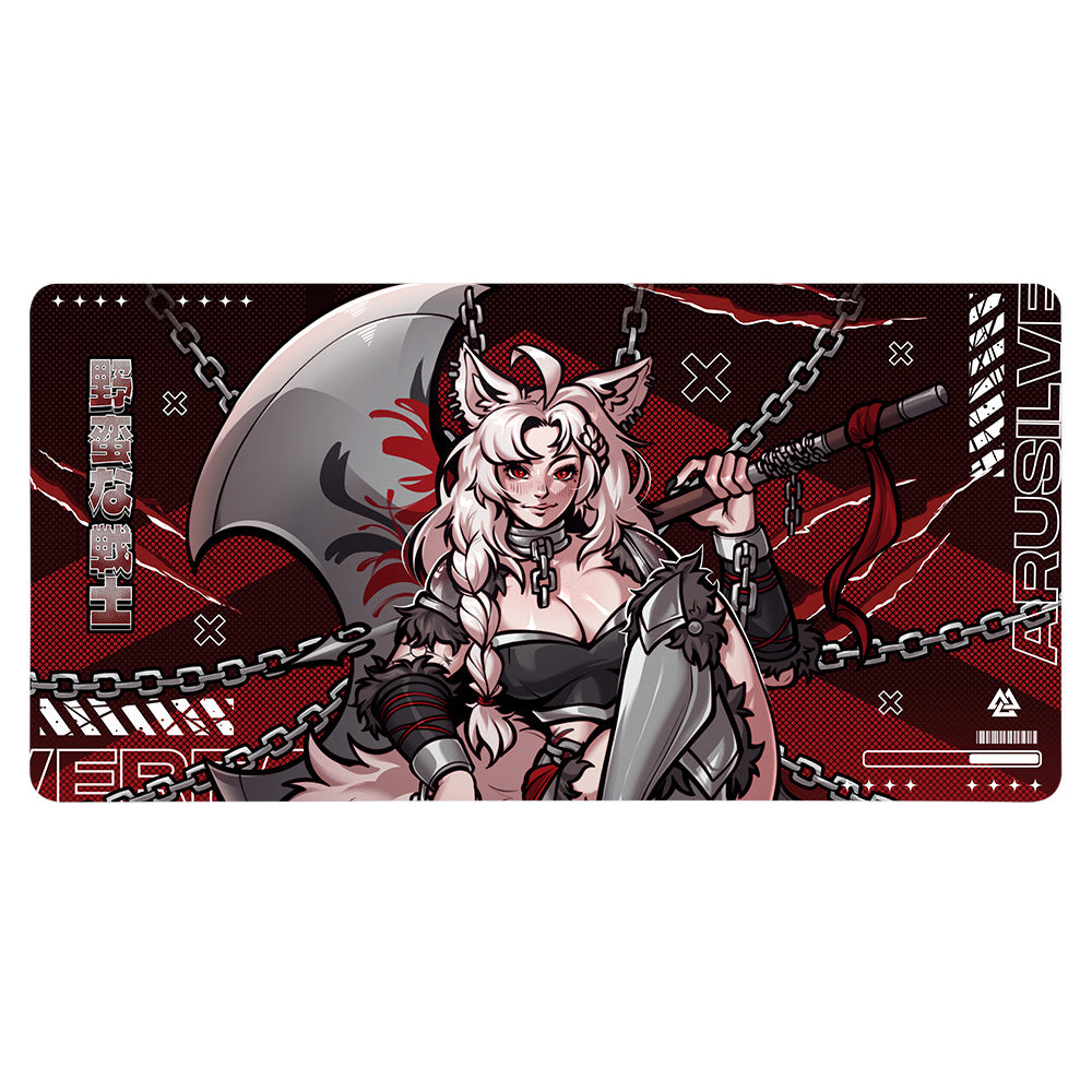 AruSilverFang Axe Wielder XXL Mousepad