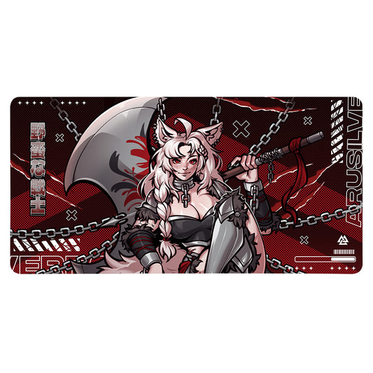 AruSilverFang Axe Wielder XXL Mousepad