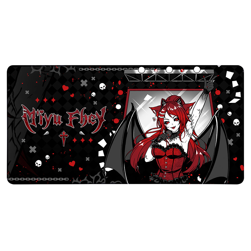 M'iyu Fhey "Vampire Catgirl DJ" XXL Mousepad