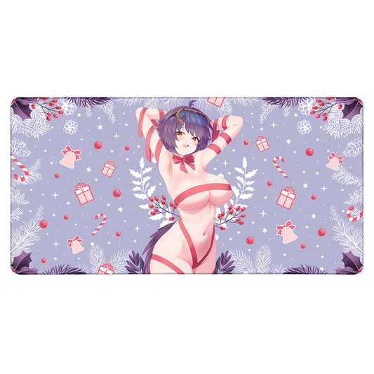 FrostedFricks Wrapped Up with a Bow XXL Mousepad