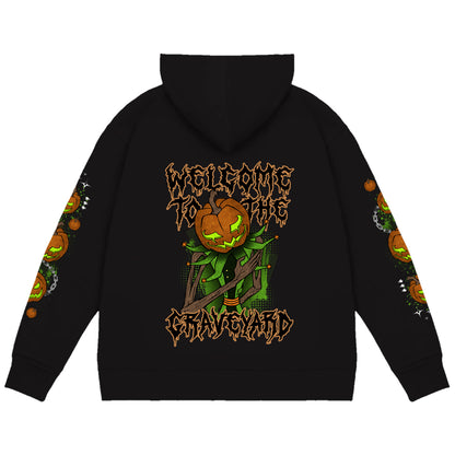 TheGourdie Welcome to the Graveyard Zip Up Hoodie