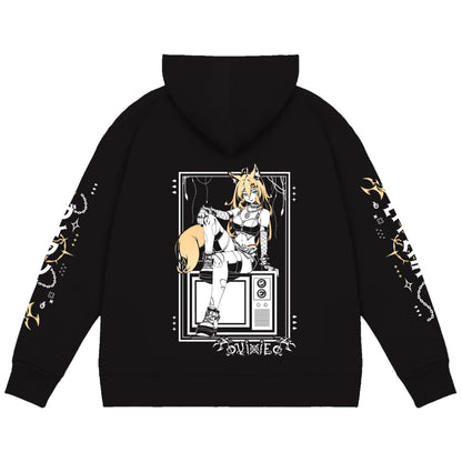 Vixie Vexed "Demon on the Wire" Zip Up Hoodie